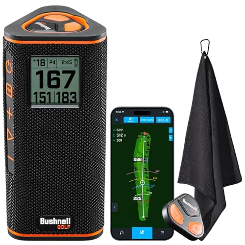Golf GPS Speaker with LCD Screen and Magnetic Mount P18340