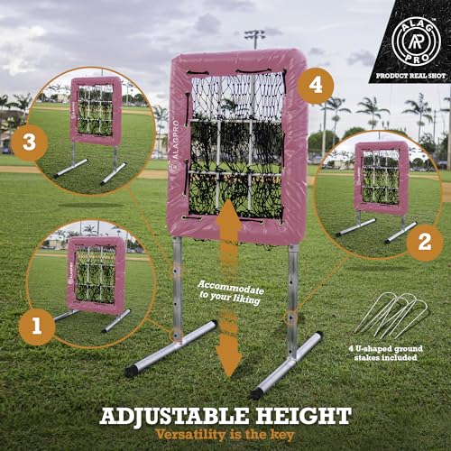 9 Hole Pitching Net with Strike Zone Pocket V3812