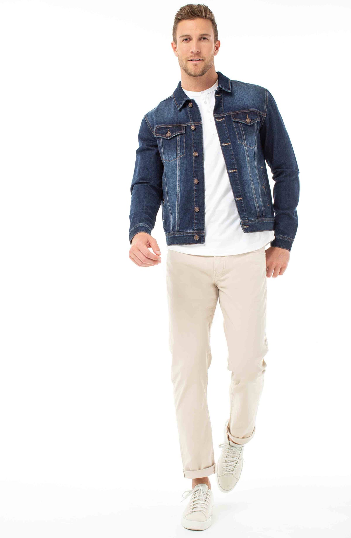 Sand Relaxed Straight Twill Pants I195229