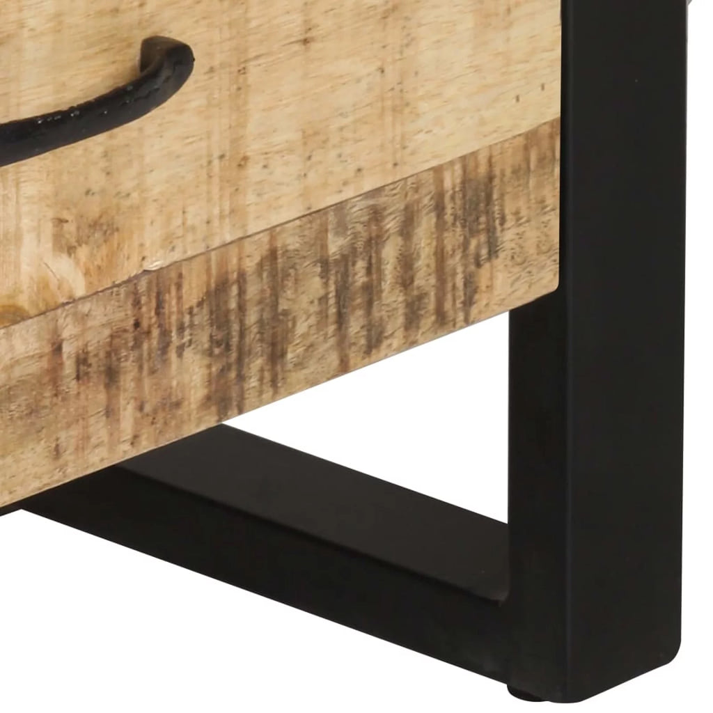 Mango Wood 3 Drawer 3 Shelf Highboard L389655