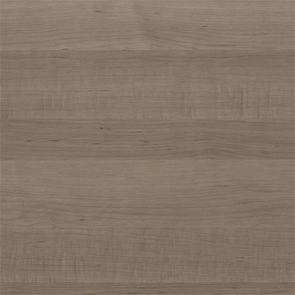 72W Sit to Stand L Desk with Hutch in Ash Gray Engineered Wood W94103