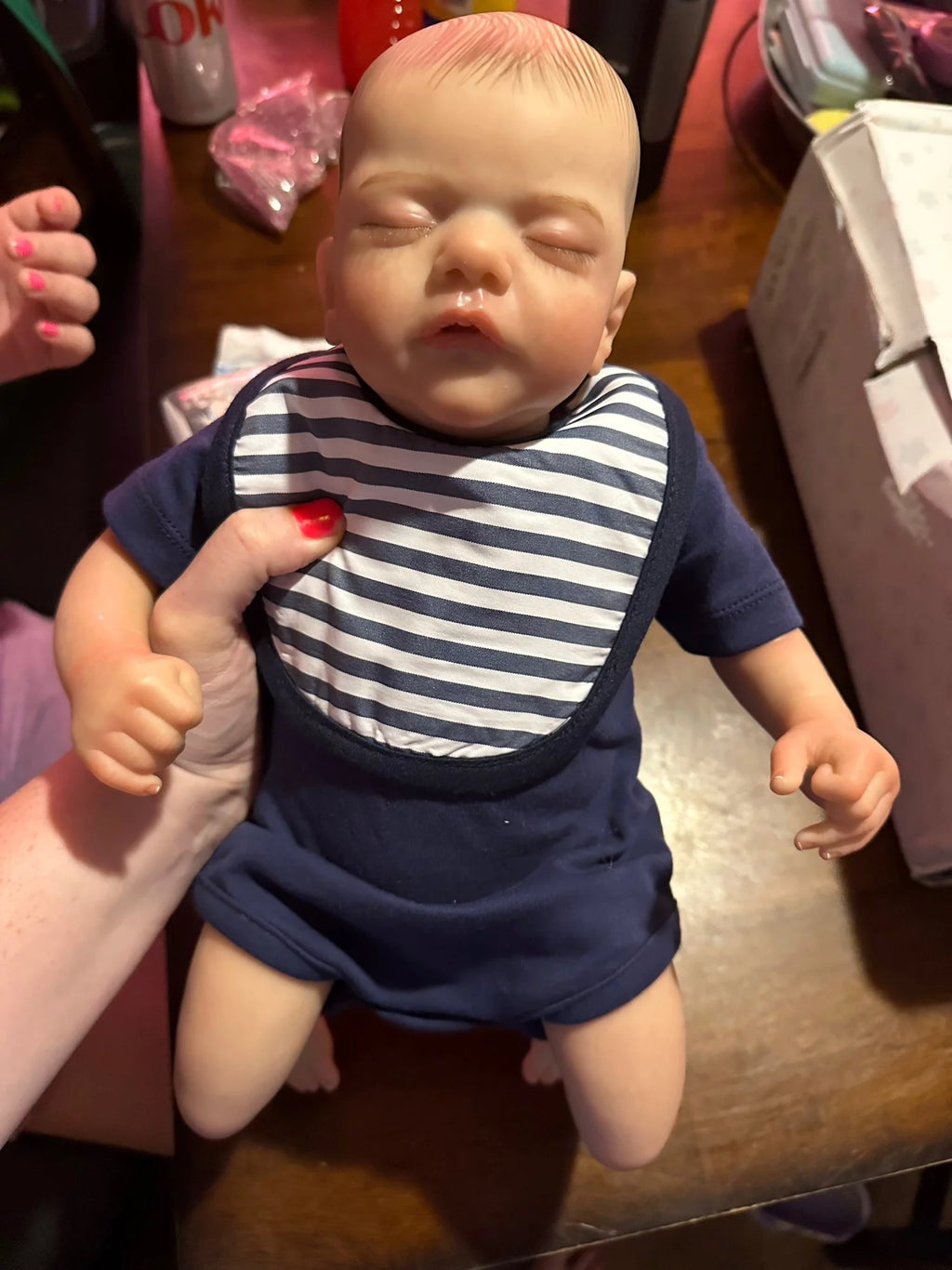 Soft Vinyl Reborn Baby Doll with Cloth Body E337