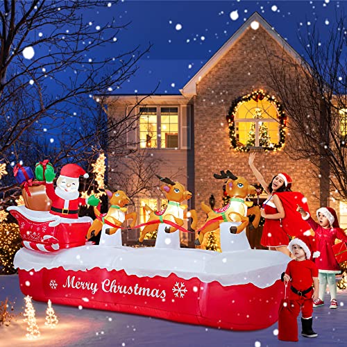 6 FT Christmas Inflatables Santa Claus with Gifts Bag R18991
