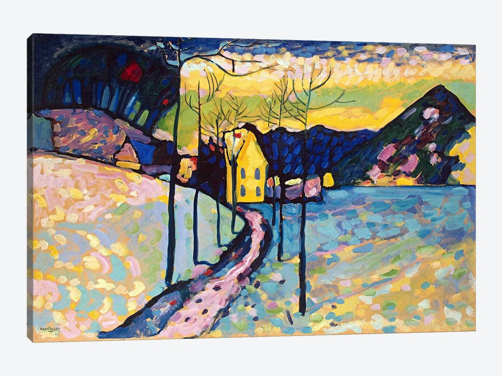 Winter Landscape Print on Canvas Art T7846