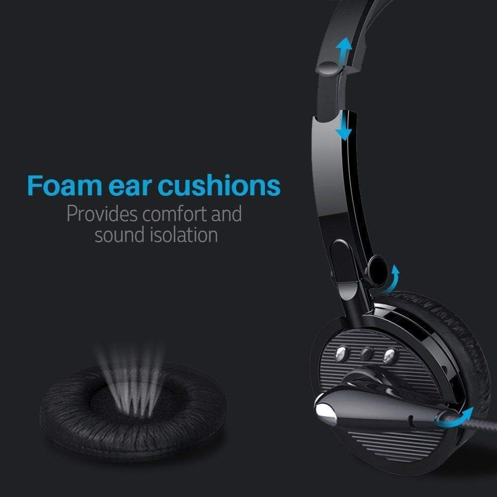 2 Pack Bluetooth Noise Cancelling Headphones with Mic I653
