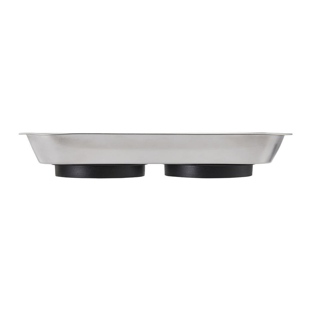 9-1/2 in. x 5-1/2 in. Magnetic Stainless Steel Parts Tray M13060