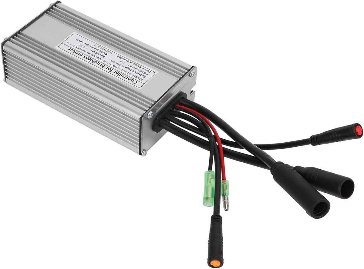 Motor Brushless Controller, 36V/48V 22A Waterproof Sine Wave Motor Controller for 500W Motor E-Bike Y5067