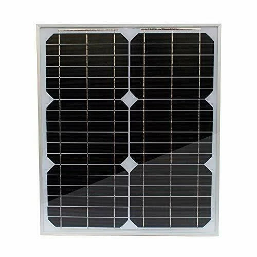 20W 12V Monocrystalline Solar Panel Kit with 10A Solar Charge Controller and Cable P448