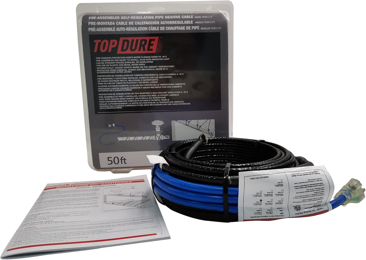 Self Regulating Pre-Assembled Heating Cable 75-feet 120V P838717