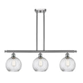 White and Polished Chrome 3 Light Island Light W660599
