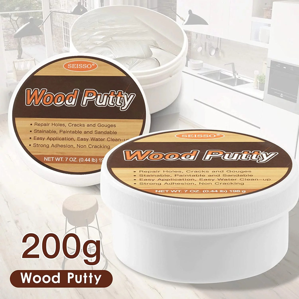 Wood Furniture Repair Kit with 12 Colors Wood Filler N9353