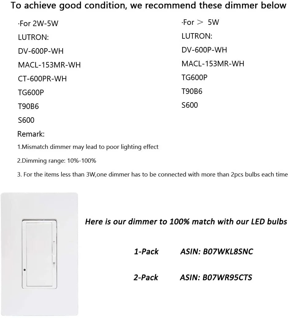 60W Equivalent Dimmable LED Chandelier Light Bulbs, 2700K Soft White, 12 Pack E40463