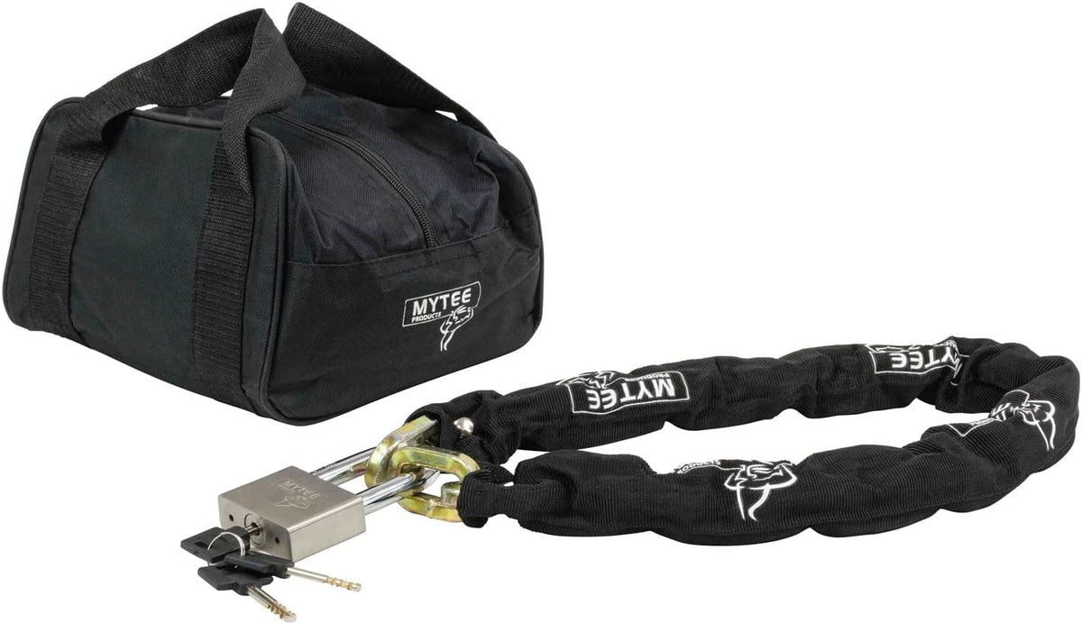 Anti Cut Security Chain and Lock Kit - 3 Foot x 3/8 Inch Thick Hardened Chain with Cut Proof Lock & Carrying Case C97201