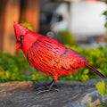 Red Bird Statue Garden Decor F6220