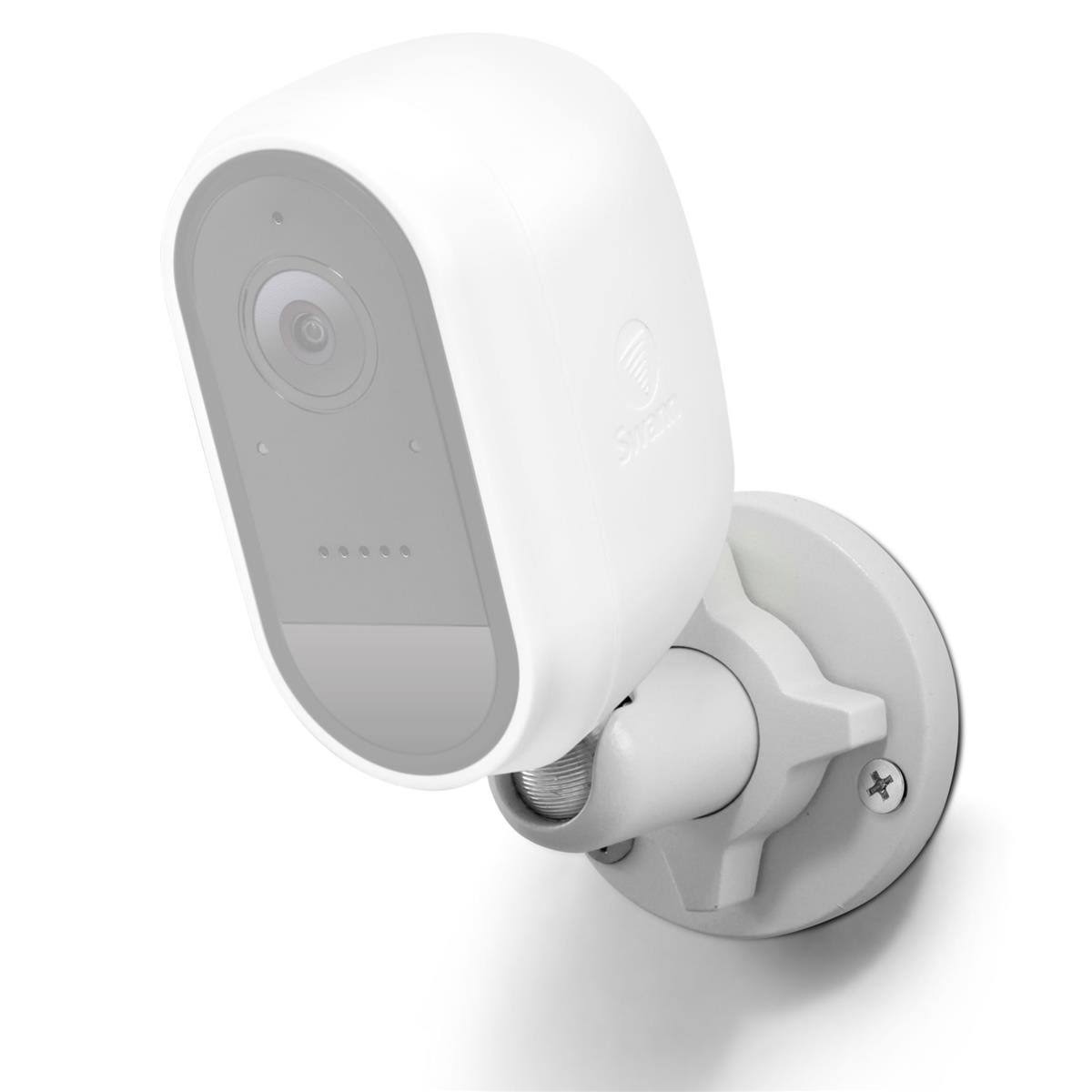 White 1080p Wireless Battery Security Camera with Outdoor Stand & Solar Panel K85173