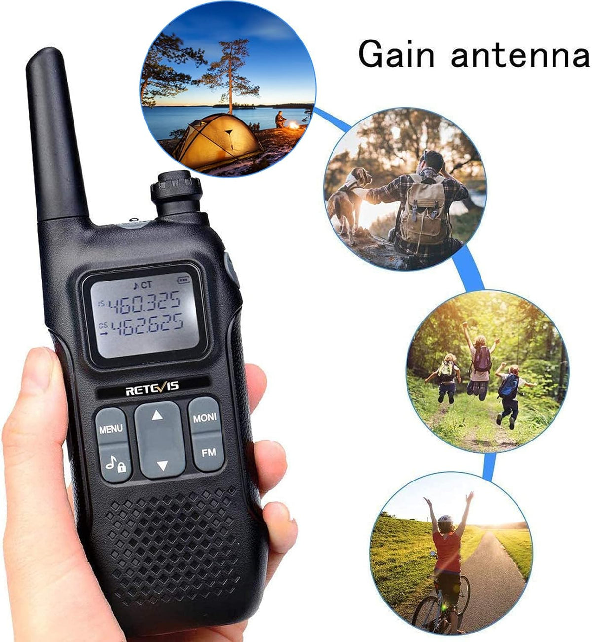 4 Pack Rechargeable Two Way Radio Walkie Talkies N79406