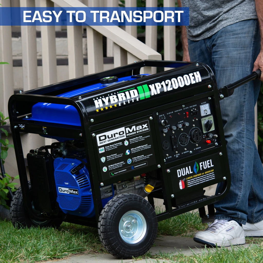 12,000 Watt Dual Fuel Portable Generator V965