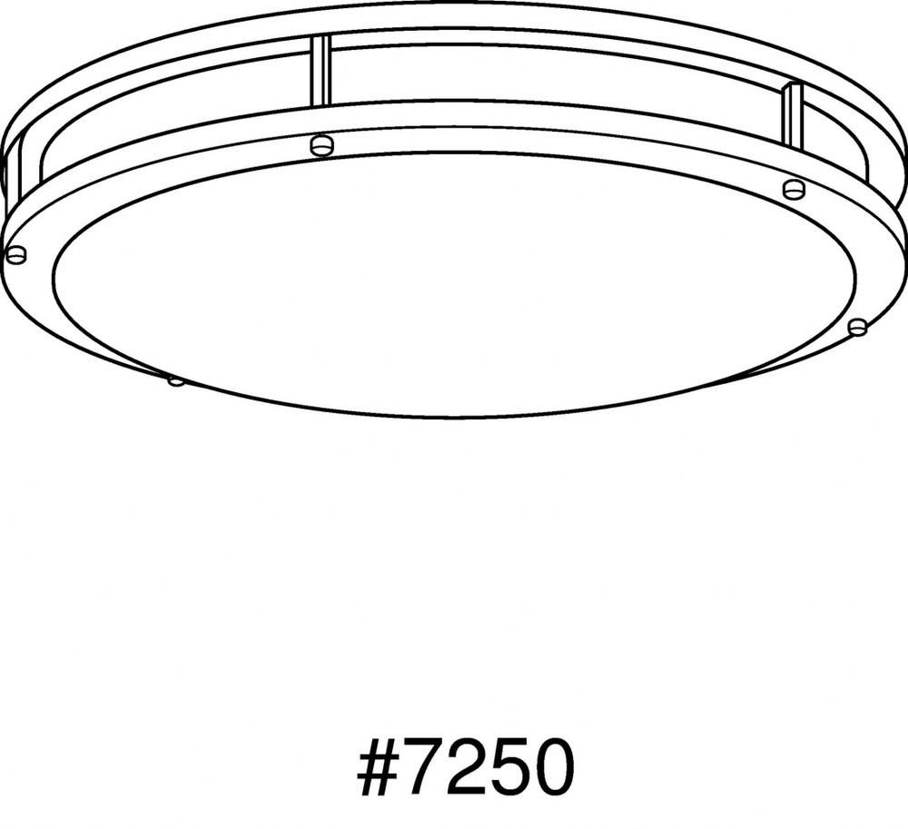 Brushed Nickel LED Flush Mount Light W722625