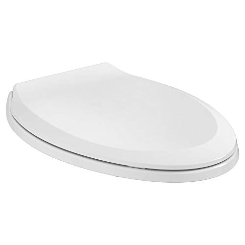White Slow Elongated Closed Front Toilet Seat T369