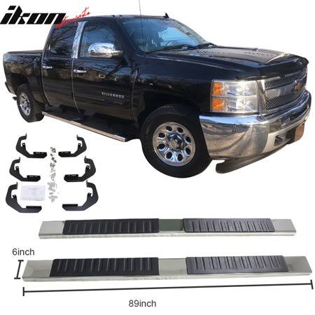 Chrome Black Running Boards O186