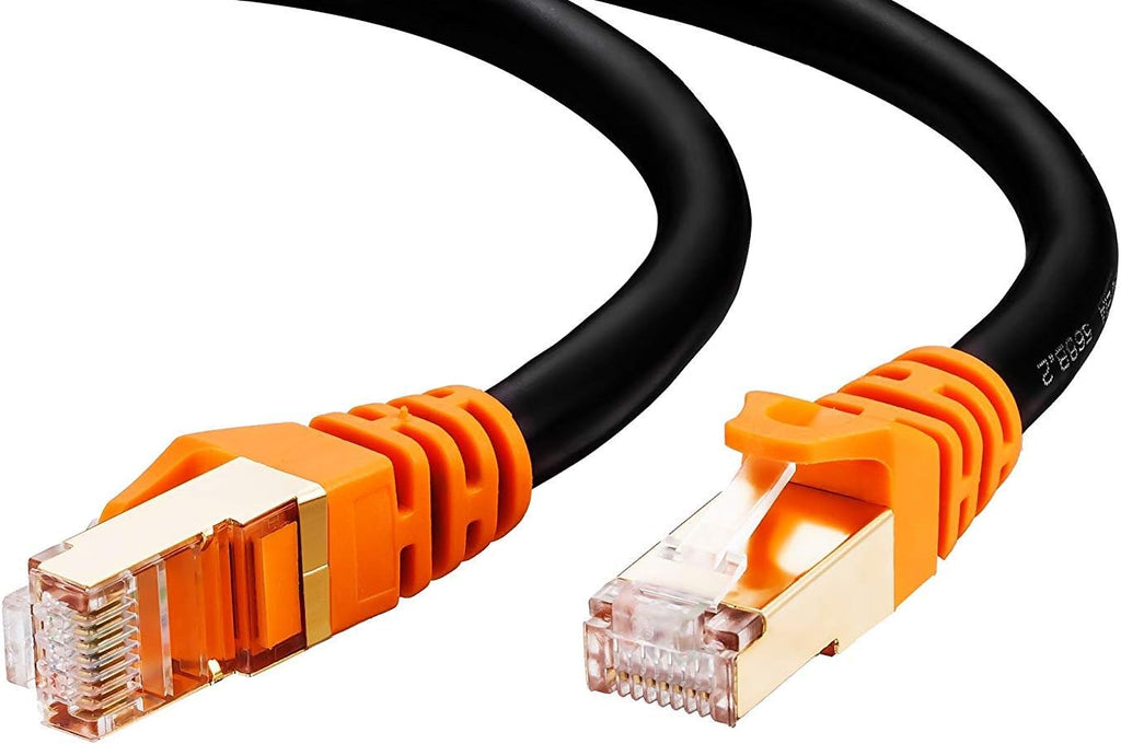 Cat 7 Outdoor Ethernet Cable 200 ft Heavy Duty Double Shielded Waterproof Direct Burial Ethernet Cable D2104