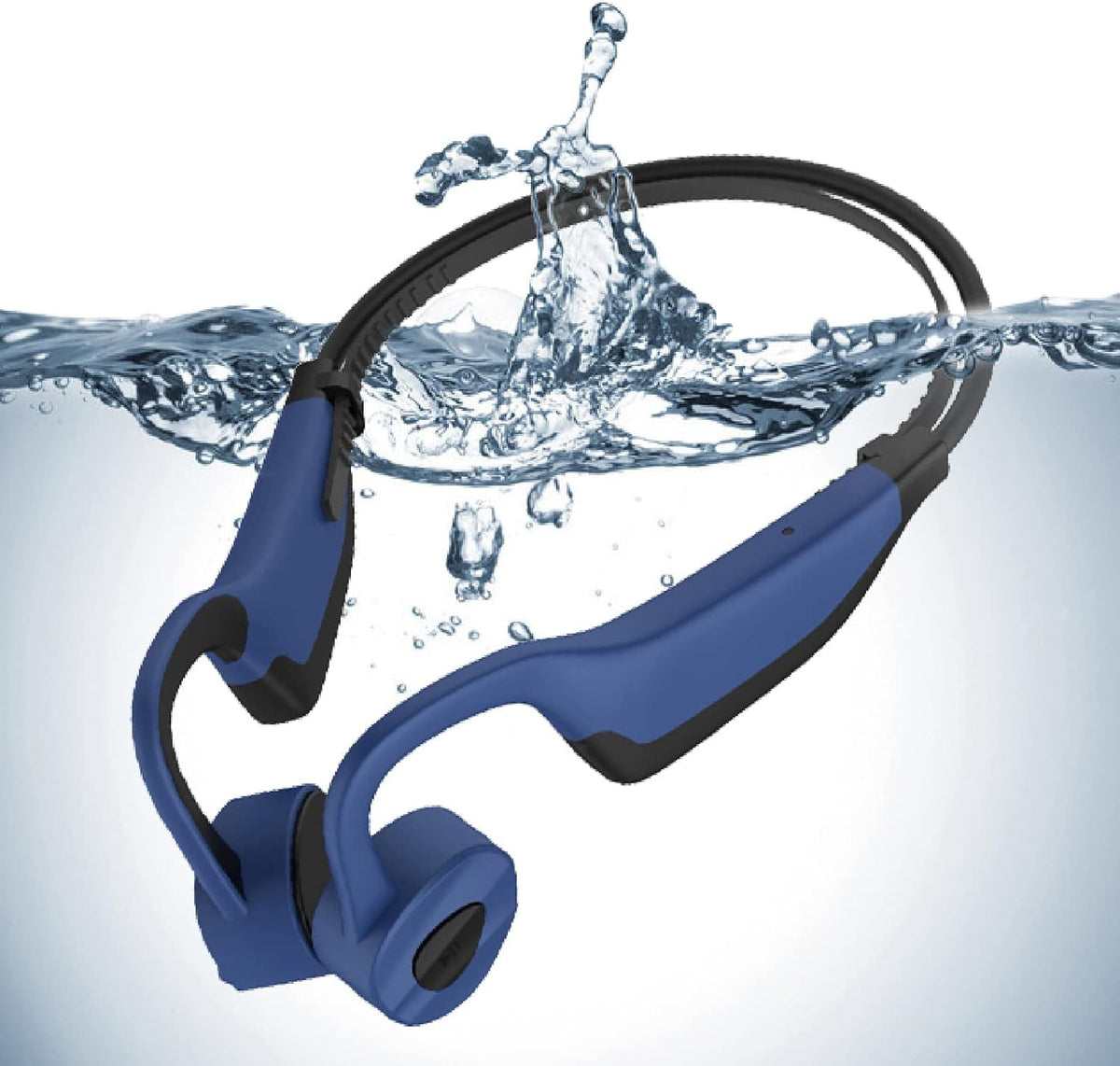 IPX8 Waterproof Bone Conduction Open Ear Headphones with 16G Memory Grey P128611
