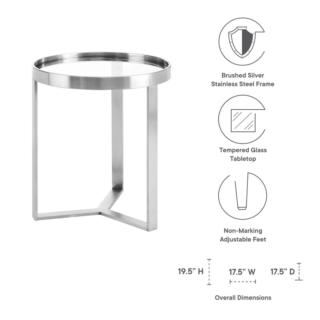 Silver Side Table D478