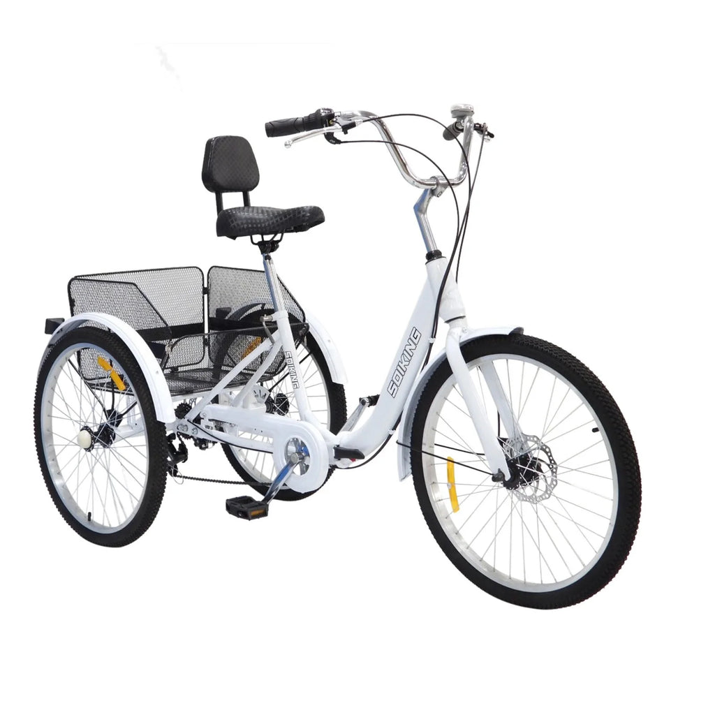 Adult Tricycle Road Bike with Shopping Basket I483