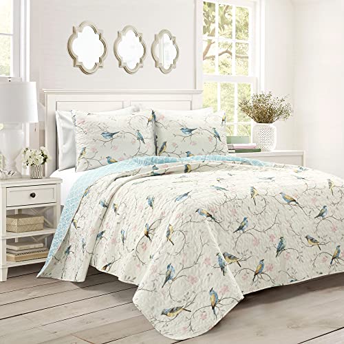 Oversized 3 Piece Reversible Quilt Set, Full/Queen L33167