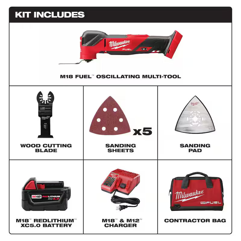 18V Cordless Brushless Oscillating Multi-Tool Kit with Hammer Drill S651