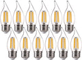 60W Equivalent Dimmable LED Chandelier Light Bulbs, 2700K Soft White, 12 Pack E40463