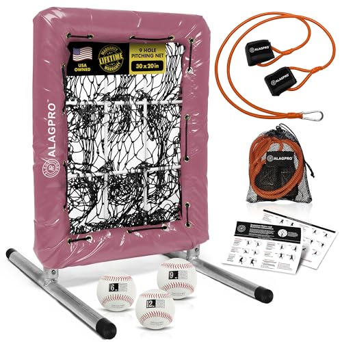 9 Hole Pitching Net with Strike Zone Pocket V3812