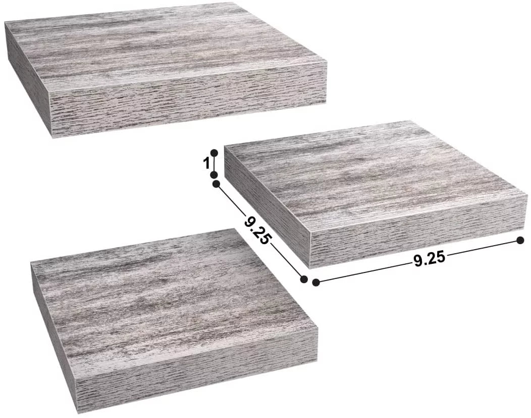 White Floating Shelves 3 Pack L3054