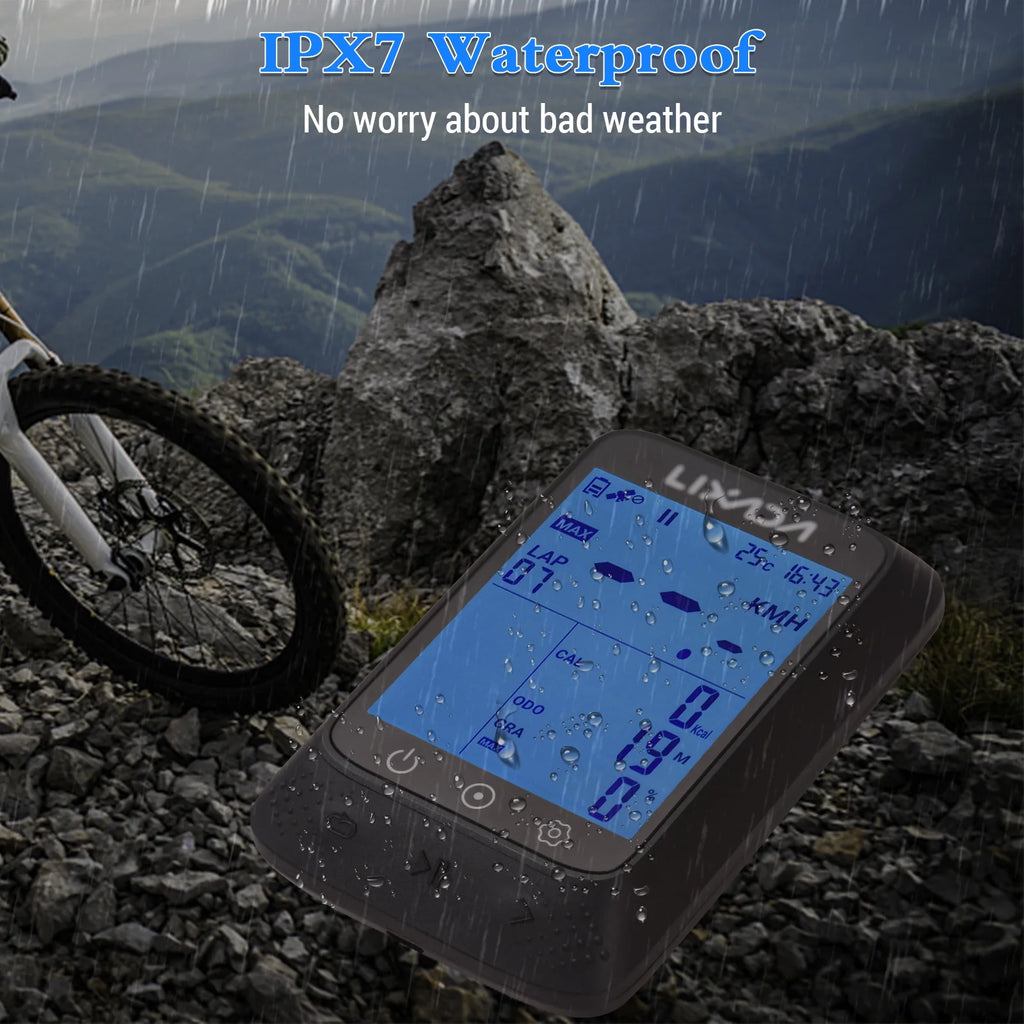 Wireless Waterproof Bike Computer with Altitude V23573
