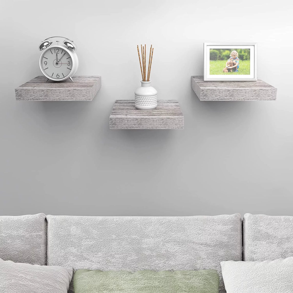White Floating Shelves 3 Pack L3054