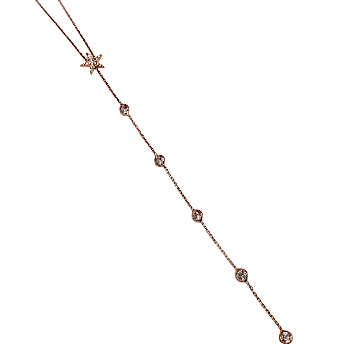 Clear Zircon Handcrafted Necklace Solid 925 Sterling Silver A317798