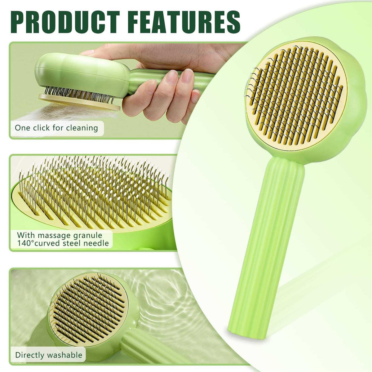 Self Cleaning Cat Slicker Brush N283383