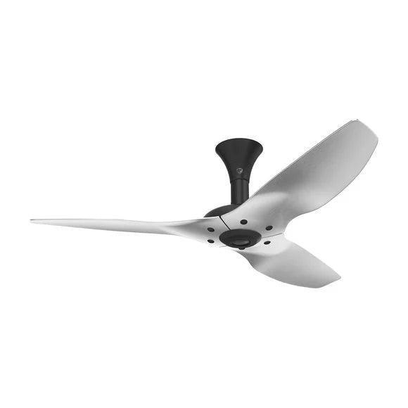 60 Ceiling Fan with Brushed Aluminum Blades and Black Finish with LED F312621