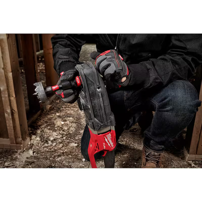7/16 in. Cordless Right Angle Drill with Hole Saw Kit L47087