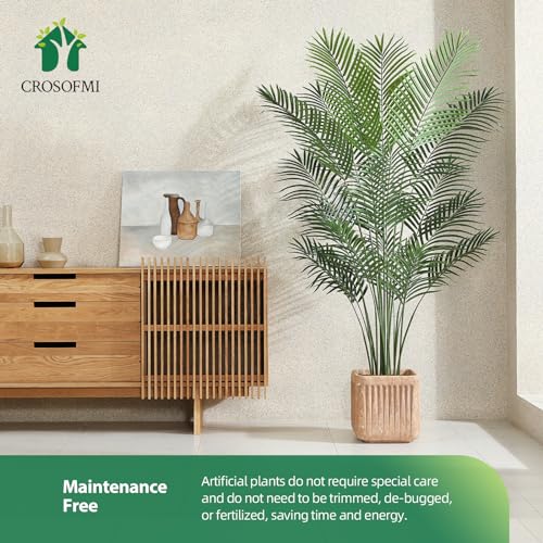 Artificial Areca Palm Plant 6Feet Fake Tropical Palm Tree in Pot M385346