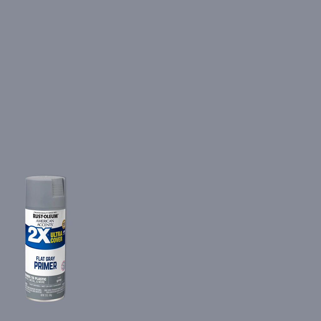 Flat Gray Primer Spray Paint 12 oz F135636