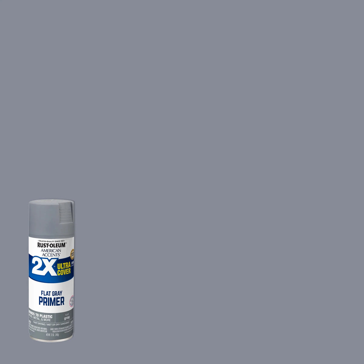 Flat Gray Primer Spray Paint 12 oz F135636