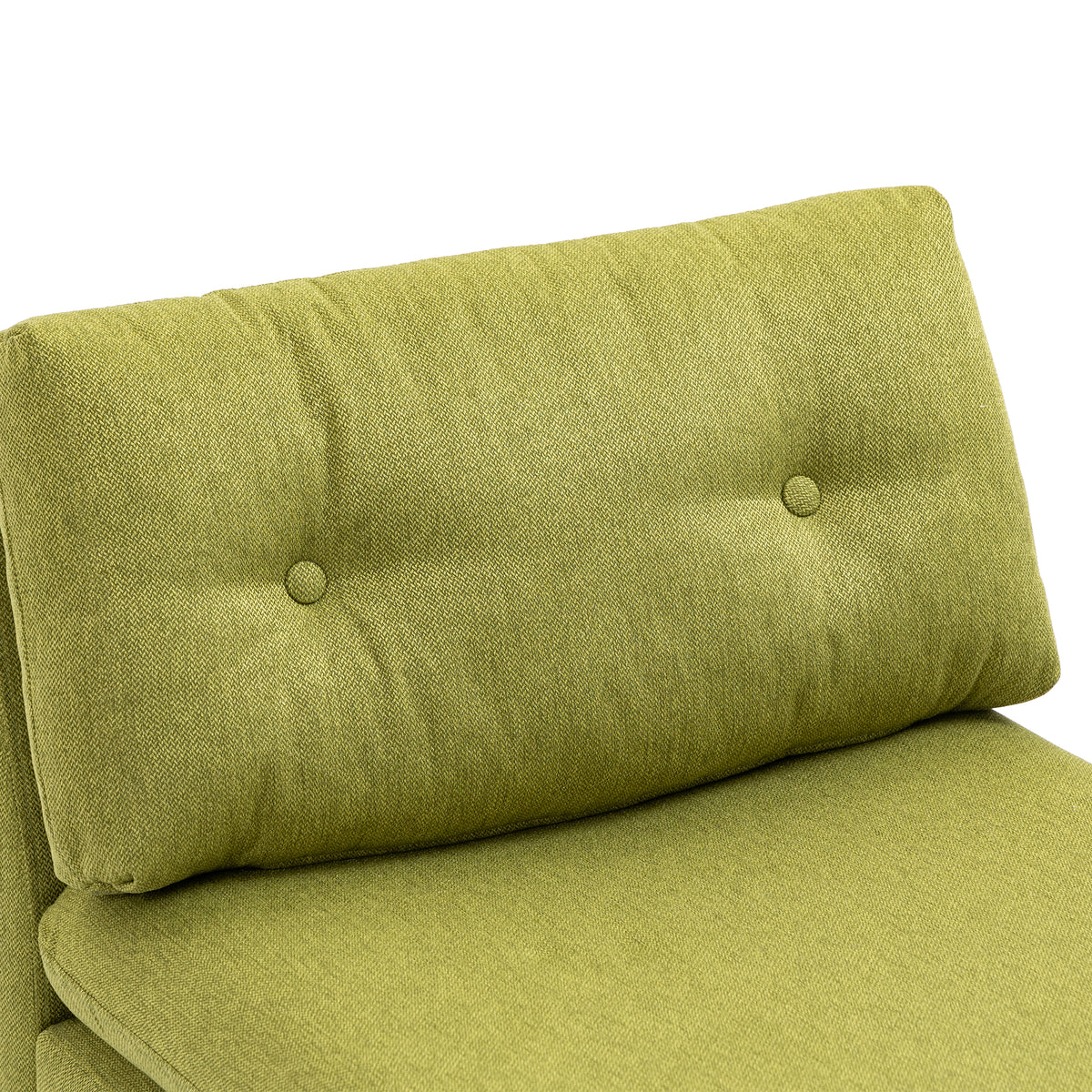 Olive Velvet Oversized Armless Chair R565