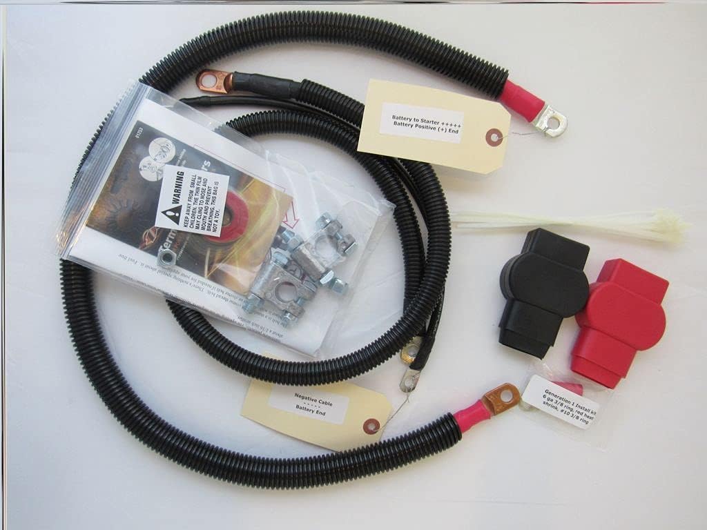 Custom Battery Cable Kit for Dodge 5.9L Single Battery 1989-1993 2/0 V274093