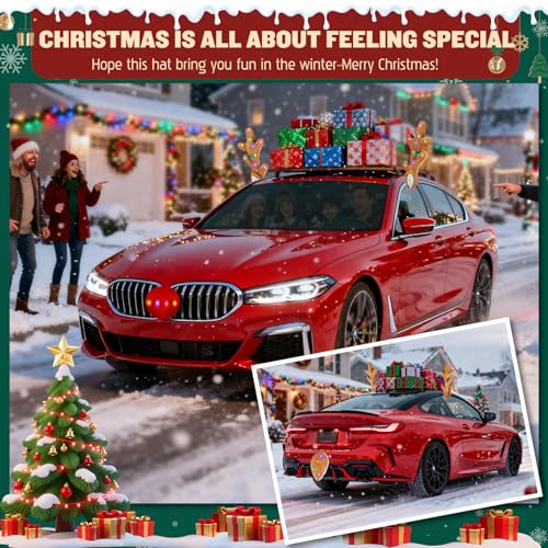 17 Inch LED Reindeer Antlers Car Decoration I634