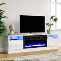 White Fireplace TV Stand for 75 inch TV L422792