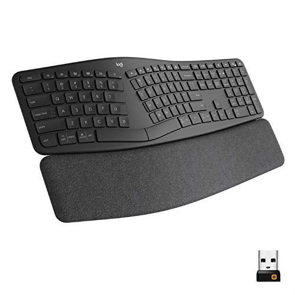 Wireless Ergonomic Keyboard with Wrist Rest R7662