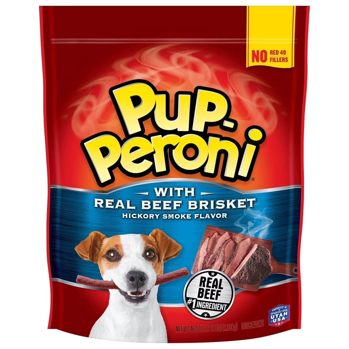 Dog Treats with Real Beef Brisket Hickory Smoked Flavor 46 Ounce Z28069