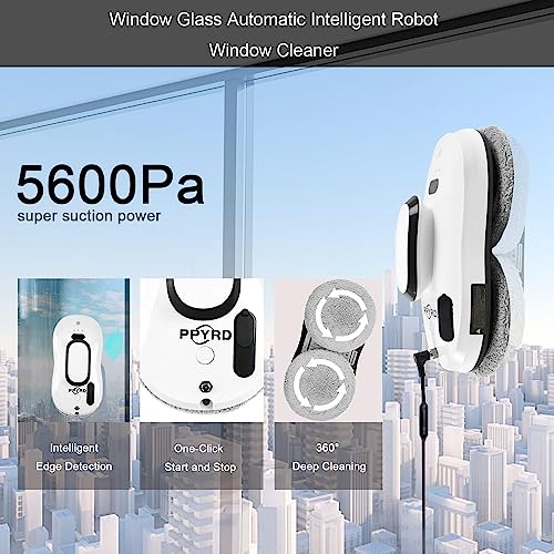 Window Cleaning Robot Vacuum with Ultrasonic Water Spray and Remote Control L60274