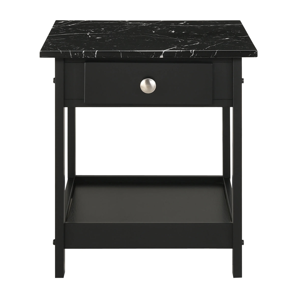 Black 3-Piece Wood Coffee Table Set W591159